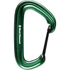 Black Diamond LiteWire Carabiner -Outdoors Equip Shop 210234 3005 LITEWIRE CARABINER GREEN 01