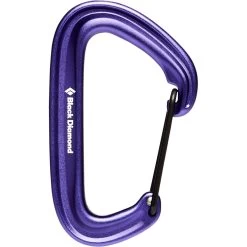 Black Diamond LiteWire Carabiner -Outdoors Equip Shop 210234 5000 LITEWIRE CARABINER PURPLE 01