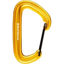 Black Diamond LiteWire Carabiner -Outdoors Equip Shop 210234 7003 LITEWIRE CARABINER YELLOW 01
