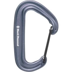 Black Diamond MiniWire Carabiner -Outdoors Equip Shop 210235 1003 MINIWIRE CARABINER GRAY 01