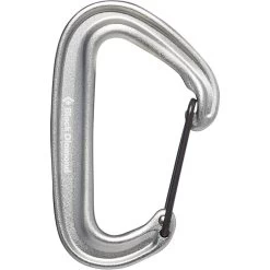 Black Diamond MiniWire Carabiner -Outdoors Equip Shop 210235 1004 MINIWIRE CARABINER LIGHT GRAY 01