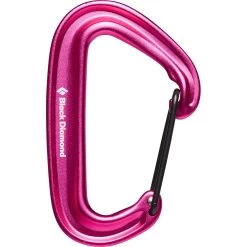 Black Diamond MiniWire Carabiner -Outdoors Equip Shop 210235 6015 MINIWIRE CARABINER ULTRA PINK 01