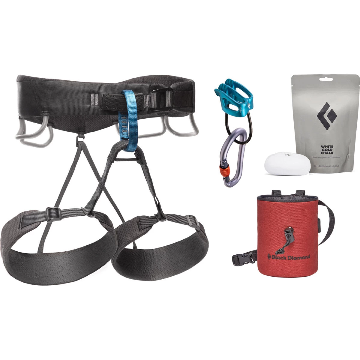 Black Diamond Men's Momentum Harness Package 3 Black Diamond Men's Momentum Harness Package