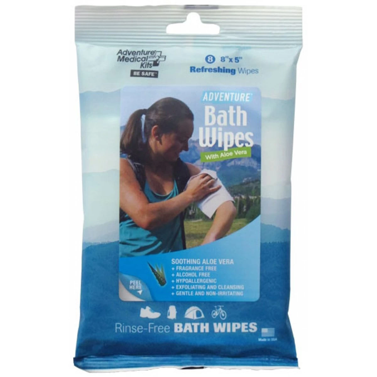 Adventure Medical Kits Adventure Bath Wipes - Travel Size, Pkg./8 3 Adventure Medical Kits Adventure Bath Wipes - Travel Size, Pkg./8