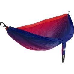 DoubleNest Print Hammock -Outdoors Equip Shop ENO DoubleNest Print Fade SapphireRed 1