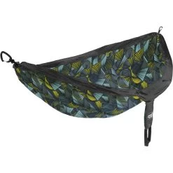 DoubleNest Print Hammock -Outdoors Equip Shop ENO DoubleNest Print Tribal Charcoal