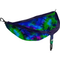 DoubleNest Print Hammock -Outdoors Equip Shop ENO DoubleNest TyeDye Print Blue
