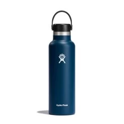 Hydro Flask 21 Oz Standard Mouth Water Bottle -Outdoors Equip Shop S21SX464 Indigo StraightOn