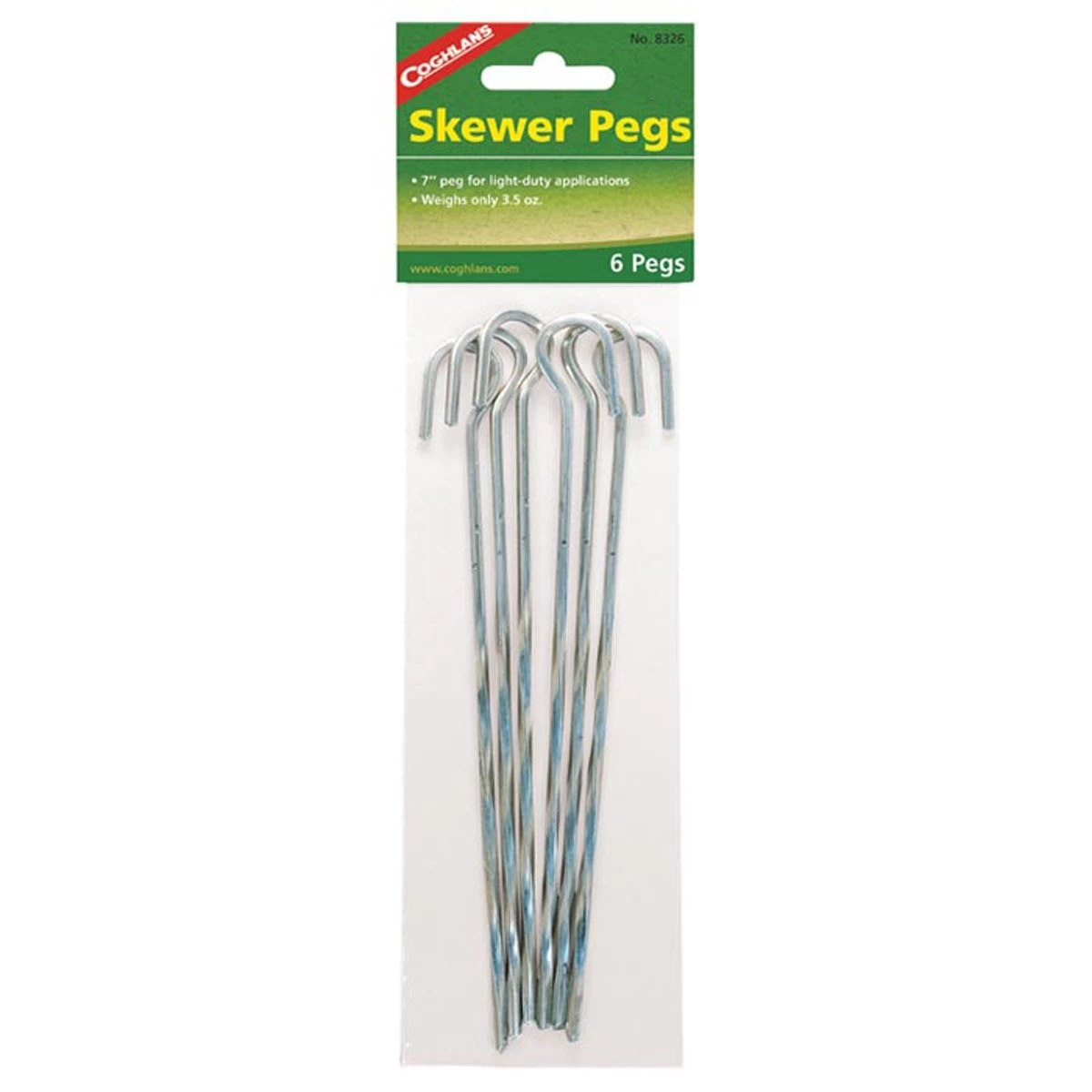 Coghlan's Steel Skewer Tent Peg 7" - 6 Pack 3 Coghlan's Steel Skewer Tent Peg 7" - 6 Pack