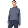 On Running Women's Crew Neck -Outdoors Equip Shop Small PNG SS21 Crewneck Dark W Pack Shot 1