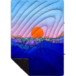 Rumpl Original Puffy Blanket - Printed 1-Person -Outdoors Equip Shop TPPB BB1 1 SKYLINE DIVIDE BROOKLYN BELL OGPUFFY 1P FLATLAY