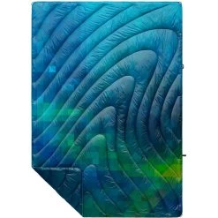 Rumpl Original Puffy Blanket - Printed 1-Person -Outdoors Equip Shop TPPB CPF 1 PIXELFETTI COOL OGPUFFY 1P FLATLAY