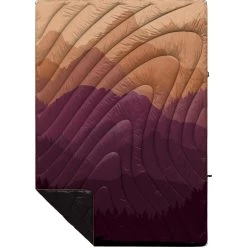 Rumpl Original Puffy Blanket - Printed 1-Person -Outdoors Equip Shop TPPB TTF 1 TETON FADE OGPUFFY 1P FLATLAY