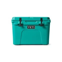 Yeti Tundra 35 Hard Cooler -Outdoors Equip Shop Tundra 35 Aquifer Blue Front 3354 B
